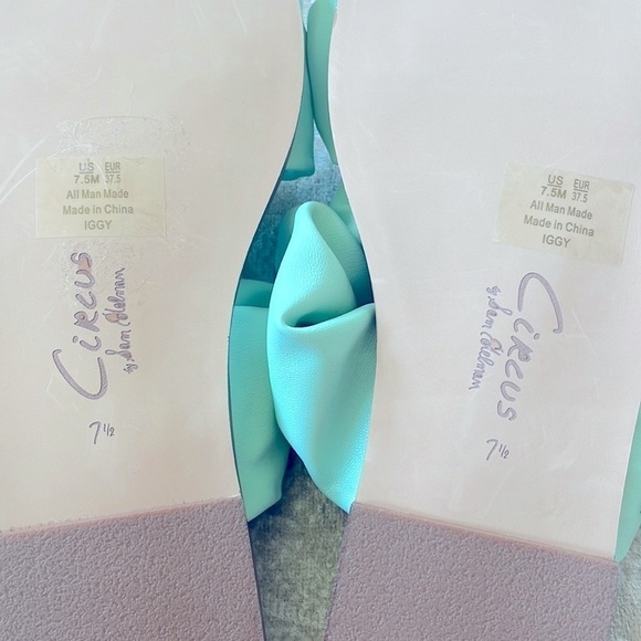 Brand New Circus by Sam Edelman Iggy Ruched Slide Sandals Ruffles Mint Green - Picture 11 of 12